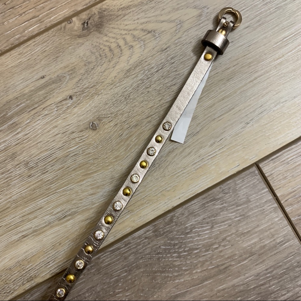 J. Crew Studded Bronze Belt Small
